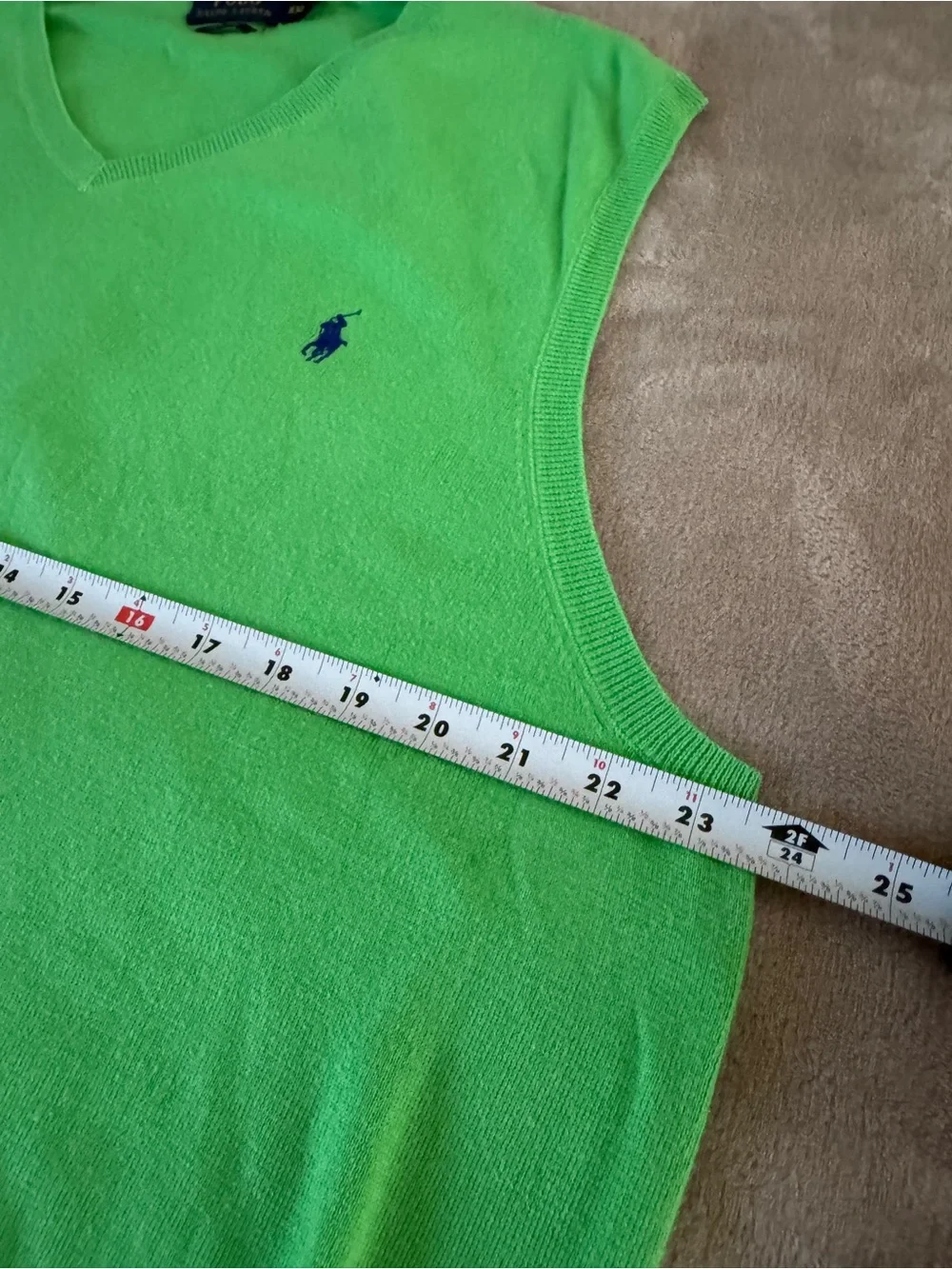 Polo Ralph Lauren Lime Green Pima Cotton Sweater Vest XXL Preppy Golf